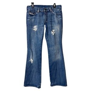 Diesel Rame Distressed straight Flare Jeans Size 31 Vintage Y2K